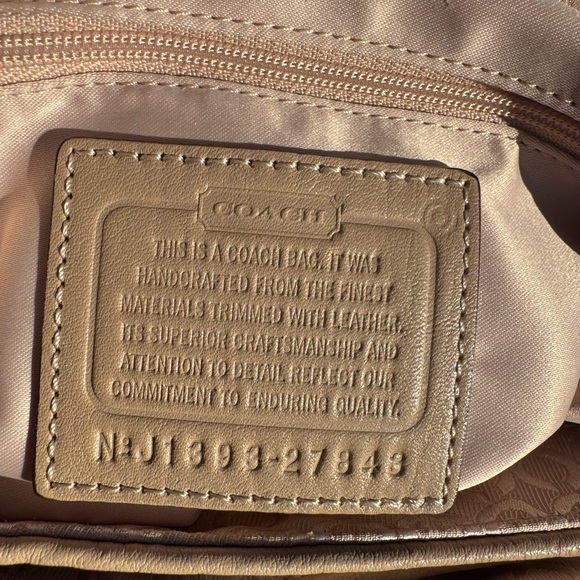 Coach Madison Phoebe Op Art Pearlescent Fabric and Leather Shoulder Bag - Picture 10 of 13